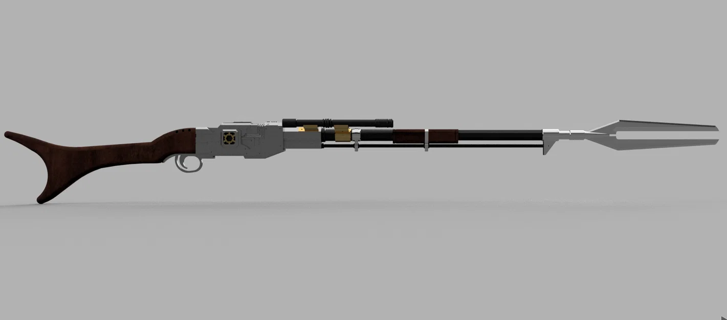 The Mandalorian Amban Pulse Rifle (Full Scale ~170cm, có tuỳ chọn thanh thép) - Image 4