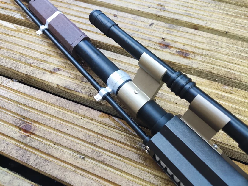 The Mandalorian Amban Pulse Rifle (Full Scale ~170cm, có tuỳ chọn thanh thép) - Image 11