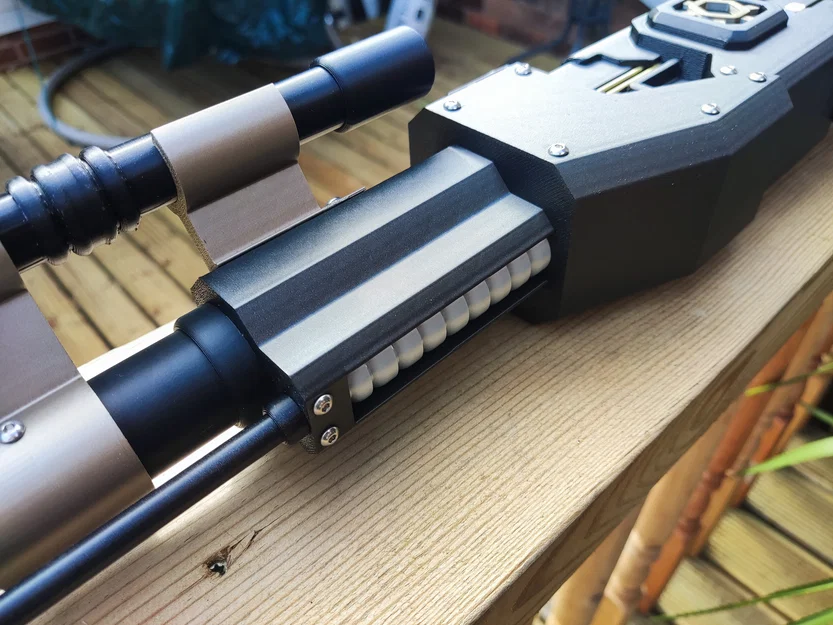 The Mandalorian Amban Pulse Rifle (Full Scale ~170cm, có tuỳ chọn thanh thép) - Image 12