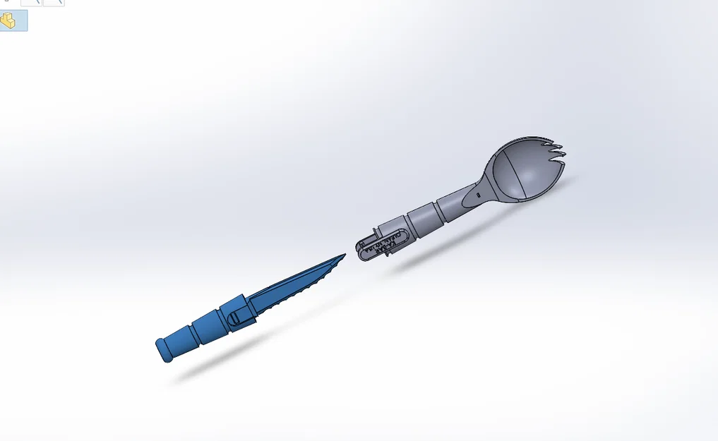 Dụng cụ ăn uống dã ngoại đa năng (Spork) in 3D tiện lợi - Image 3