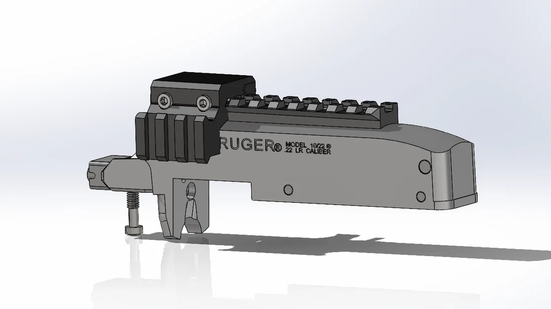Ngàm Picatinny Offset cho 10/22 - Image 1