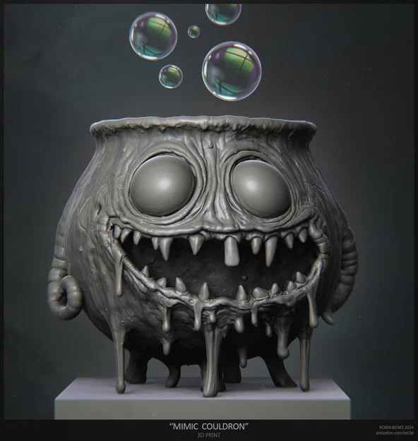 Mimic Couldron - Tô đựng kẹo Halloween - Image 1