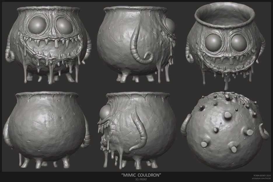 Mimic Couldron - Tô đựng kẹo Halloween - Image 2