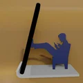 Giá đỡ điện thoại để bàn hình người ngồi thư giãn độc đáo - Thumbnail 4