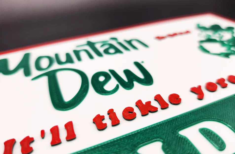 Bảng hiệu Mountain Dew phong cách vintage 3 màu - Image 2