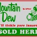 Bảng hiệu Mountain Dew phong cách vintage 3 màu - Thumbnail 5