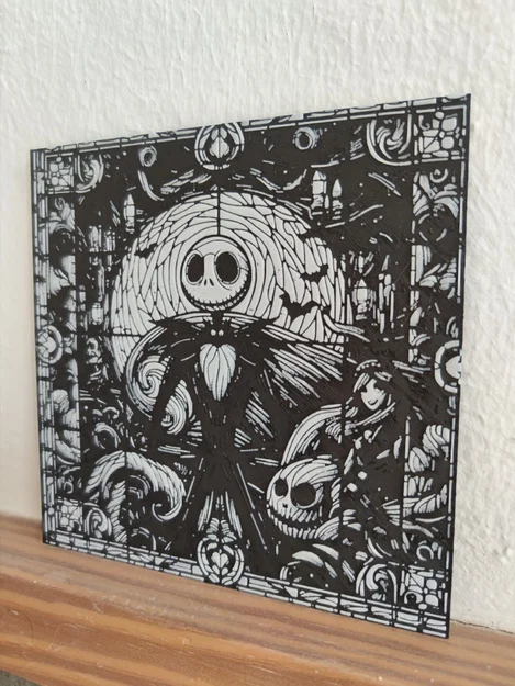 Mẫu tranh kính 3D Jack Skellington - Trang trí nhà cửa độc đáo - Image 2