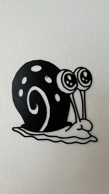 Mô hình trang trí tường ốc sên Gary từ SpongeBob (3D Print Model) - Image 1