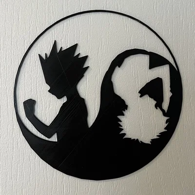 Tranh treo tường Hunter X Hunter nghệ thuật phong cách Yin-Yang 3D