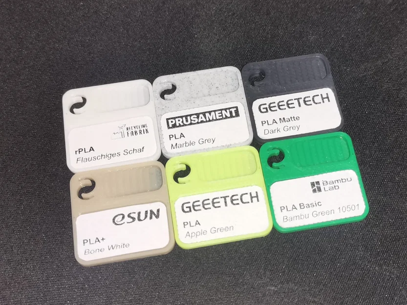 Swatch Filament Bambu Lab kèm nhãn 12x22r2 - Image 4