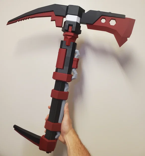 Deep Rock Galactic Pickaxe 2 – Bộ phận pickaxe để in 3D - Image 1