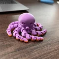 Mô hình bạch tuộc khớp nối (Articulated Octopus) cải tiến dễ in - Thumbnail 1