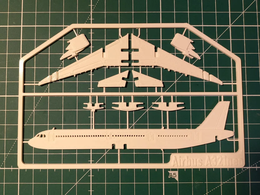 Mô hình Kit Card Airbus A321neo - Image 4