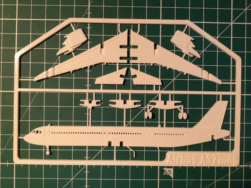 Mô hình Kit Card Airbus A321neo - Image 5
