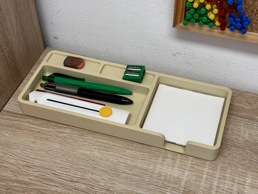 Khay Đựng Đồ Để Bàn (Desk Tray) Thiết Kế Tối Giản, Dễ In 3D - Image 1