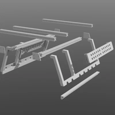 Giá chở đồ Overland cho RC MN82 (MN82 RC Overland Rack)