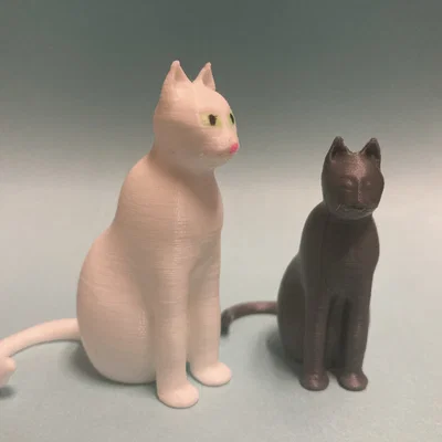 Mô hình mèo ngồi (Sitting Cat) đáng yêu cho góc làm việc