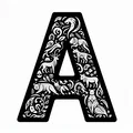 Bộ sưu tập chữ A trang trí nghệ thuật in 3D (Crazy Alphabet) - Thumbnail 1