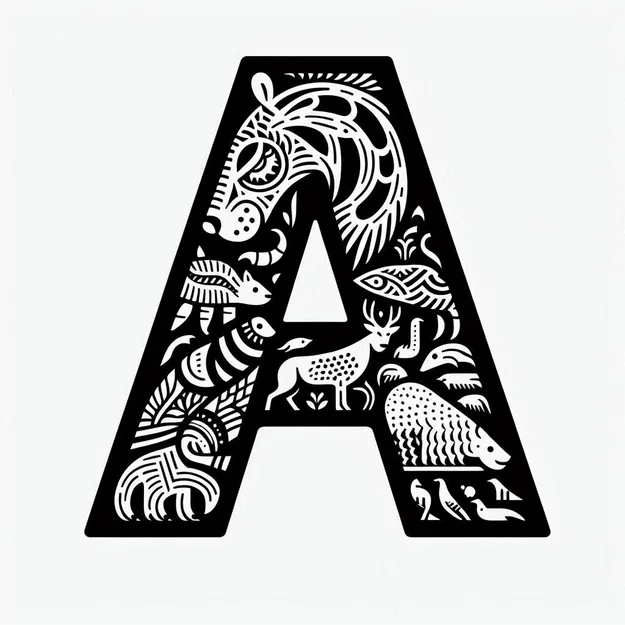 Bộ sưu tập chữ A trang trí nghệ thuật in 3D (Crazy Alphabet) - Image 2