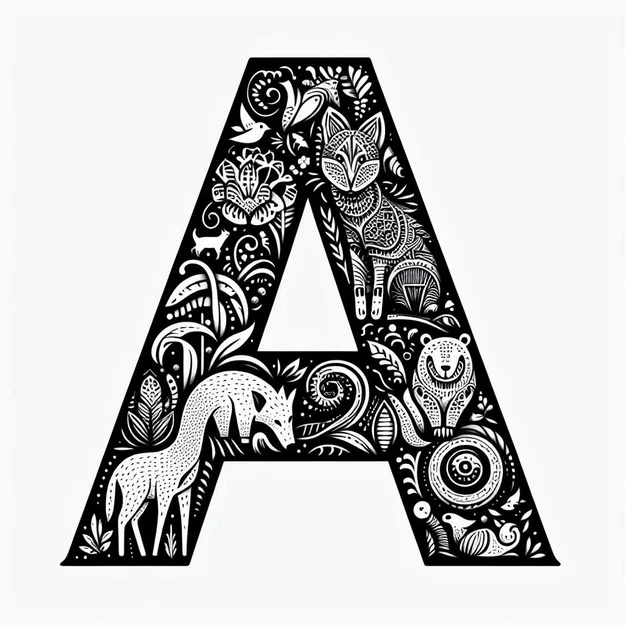 Bộ sưu tập chữ A trang trí nghệ thuật in 3D (Crazy Alphabet) - Image 3