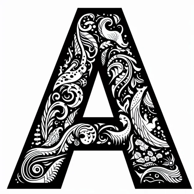 Bộ sưu tập chữ A trang trí nghệ thuật in 3D (Crazy Alphabet) - Image 6