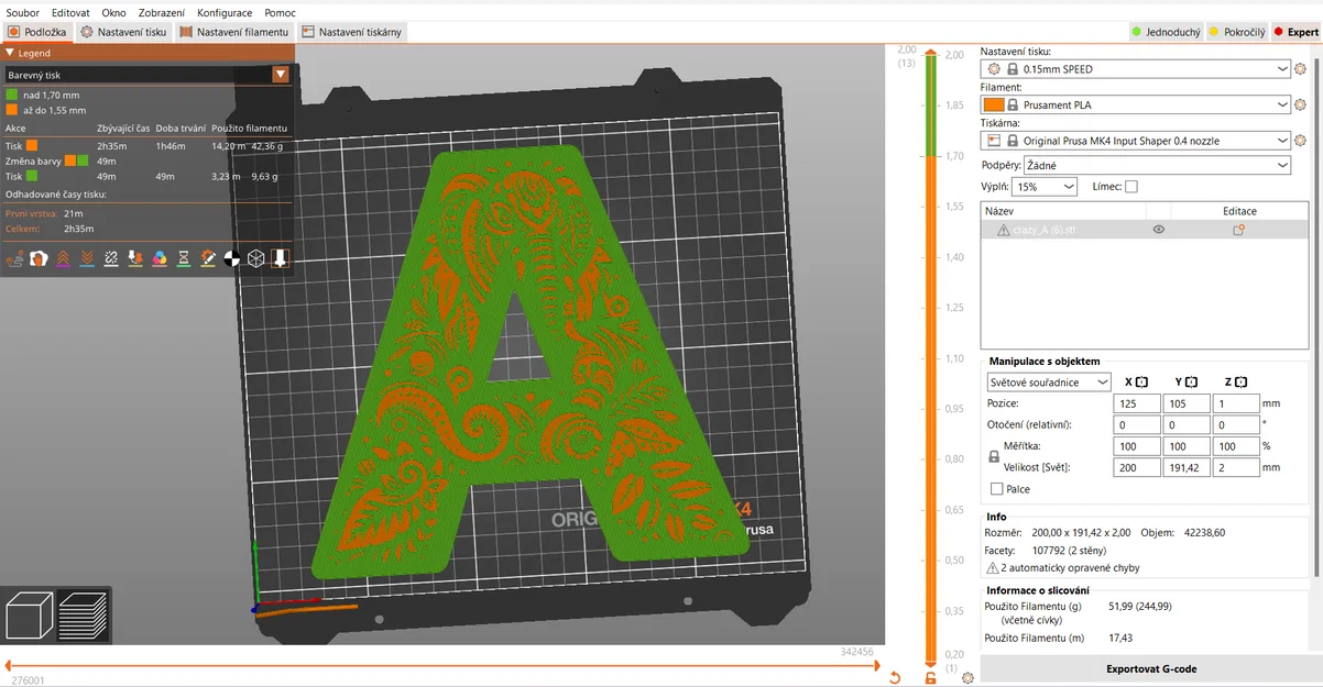 Bộ sưu tập chữ A trang trí nghệ thuật in 3D (Crazy Alphabet) - Image 11