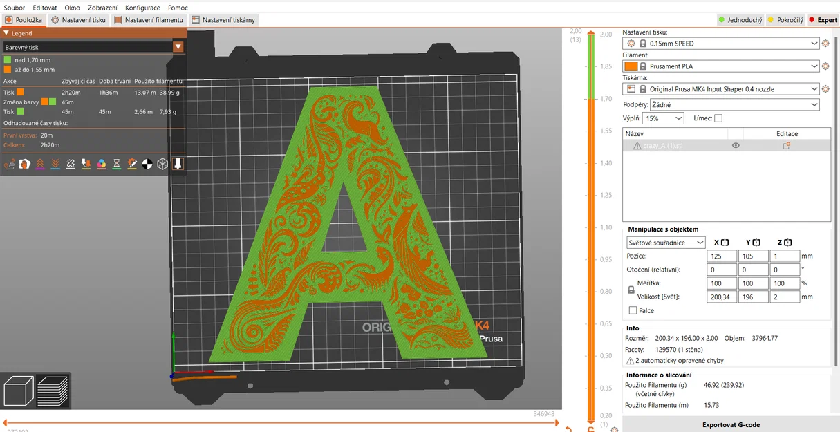 Bộ sưu tập chữ A trang trí nghệ thuật in 3D (Crazy Alphabet) - Image 12