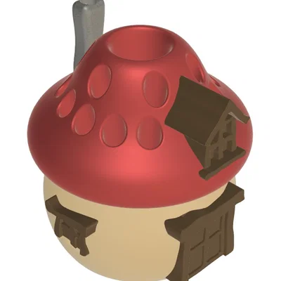 Ống cắm bút hình ngôi nhà Xì Trum (Smurf) cực đáng yêu cho bàn làm việc