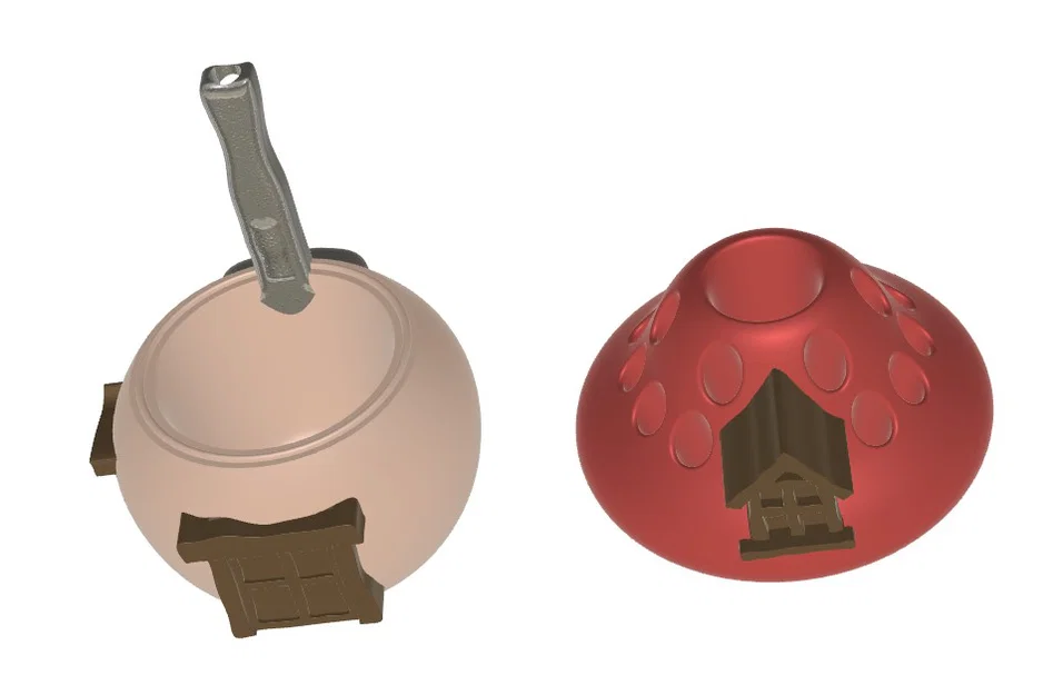 Ống cắm bút hình ngôi nhà Xì Trum (Smurf) cực đáng yêu cho bàn làm việc - Image 2