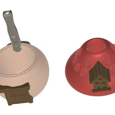 Ống cắm bút hình ngôi nhà Xì Trum (Smurf) cực đáng yêu cho bàn làm việc