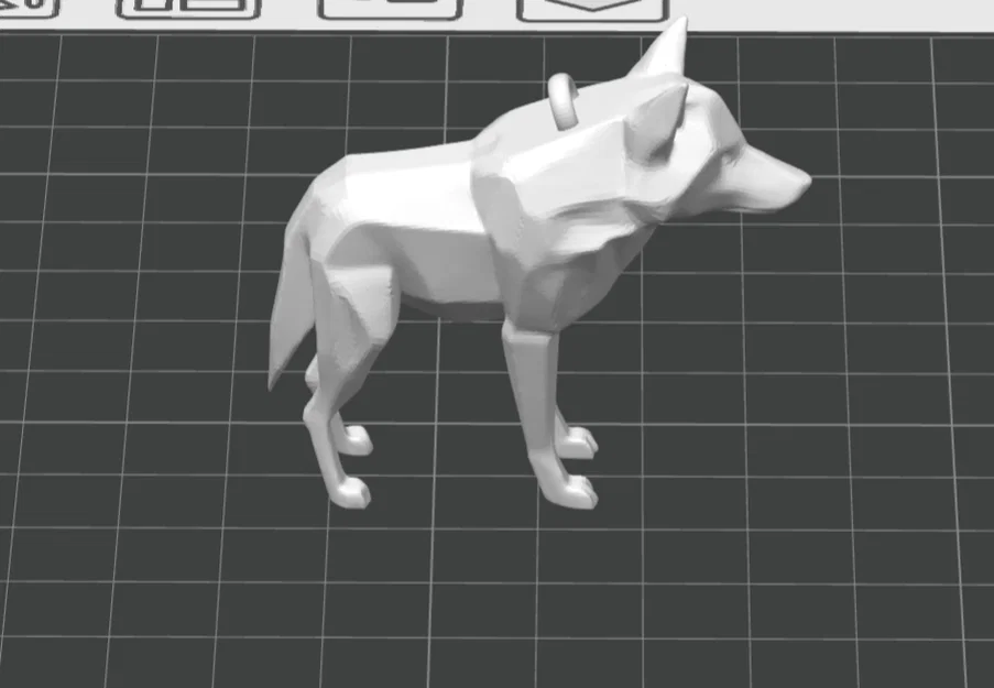 Mô hình sói Low-poly độc đáo: Móc khóa và tượng trang trí nghệ thuật - Image 7