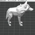 Mô hình sói Low-poly độc đáo: Móc khóa và tượng trang trí nghệ thuật - Thumbnail 7