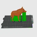 Mô hình sói Low-poly độc đáo: Móc khóa và tượng trang trí nghệ thuật - Thumbnail 9