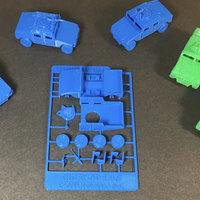 Mô hình giấy Humvee 1:100 (HMMWV High Mobility Multipurpose Wheeled Vehicle)