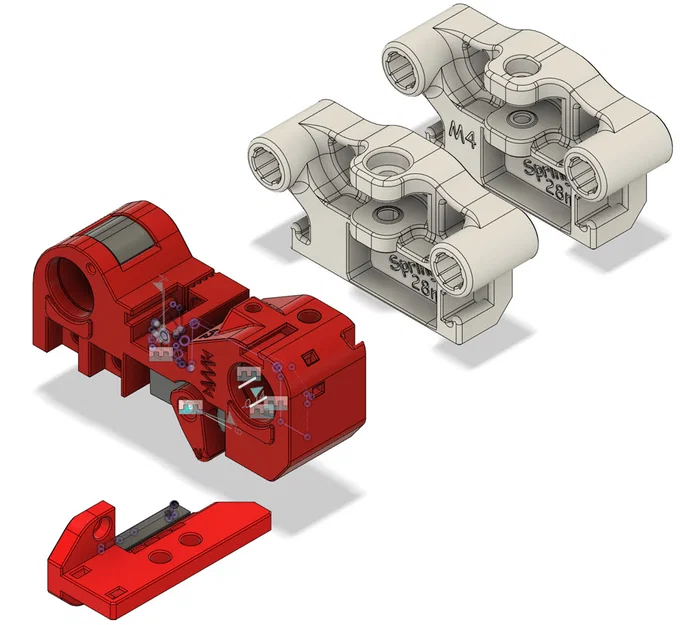 Mod selector ERCF V2 cho servo lớn 28mm (17g) - Image 1