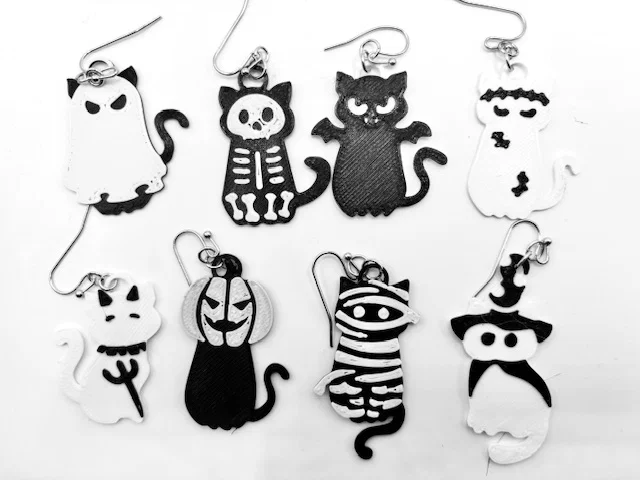 Bông tai mèo Halloween - Image 1