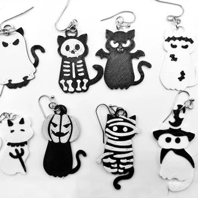 Bông tai mèo Halloween