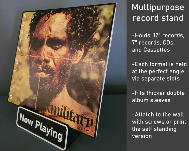 Kệ Now Playing cho đĩa Vinyl (kèm CD & Cassette) - Image 1