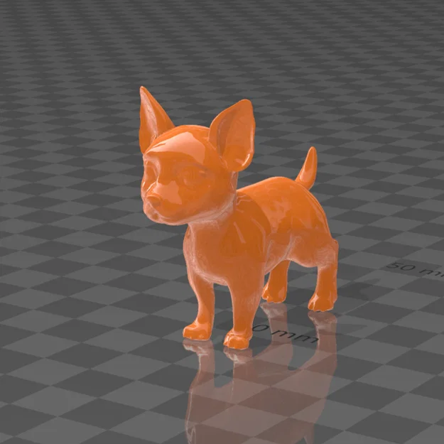 Mô hình chú chó Chihuahua 3D xinh xắn để bàn - Tải tệp STL miễn phí - Image 1