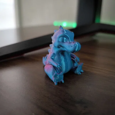 Mô hình 3D Godzilla dễ thương trang trí bàn làm việc