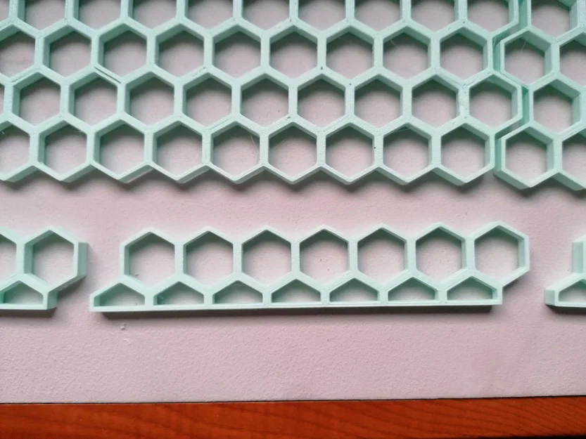 Mảnh ghép cạnh hoàn thiện bảng treo tường tổ ong (Honeycomb Wall) - Image 1