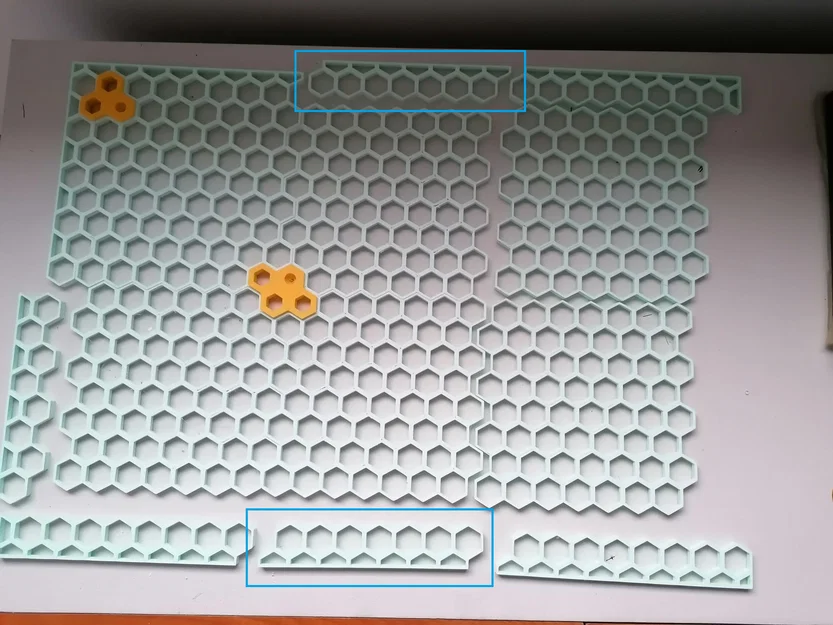 Mảnh ghép cạnh hoàn thiện bảng treo tường tổ ong (Honeycomb Wall) - Image 2