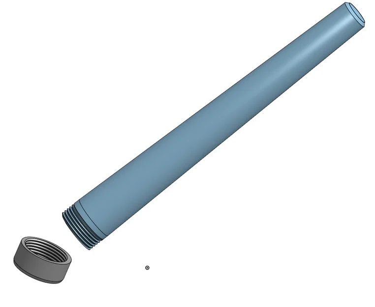 Ống đựng điếu thuốc tiện lợi có nắp vặn (3D Printing Model) - Image 2