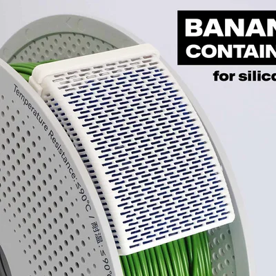 Banana Container cho Silica Gel (Desiccant) có khóa giữ filament