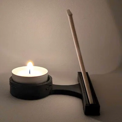 Đế nến tealight lithophane (Lithophane tealight candle holder)