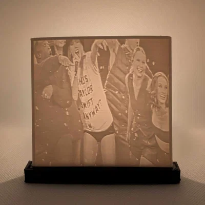 Đế nến tealight lithophane (Lithophane tealight candle holder)