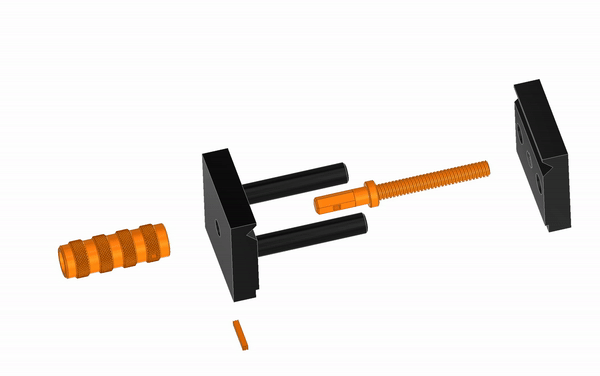 Ê-tô mini (mini vise) in 3D – không vít, không keo - Thumbnail 3