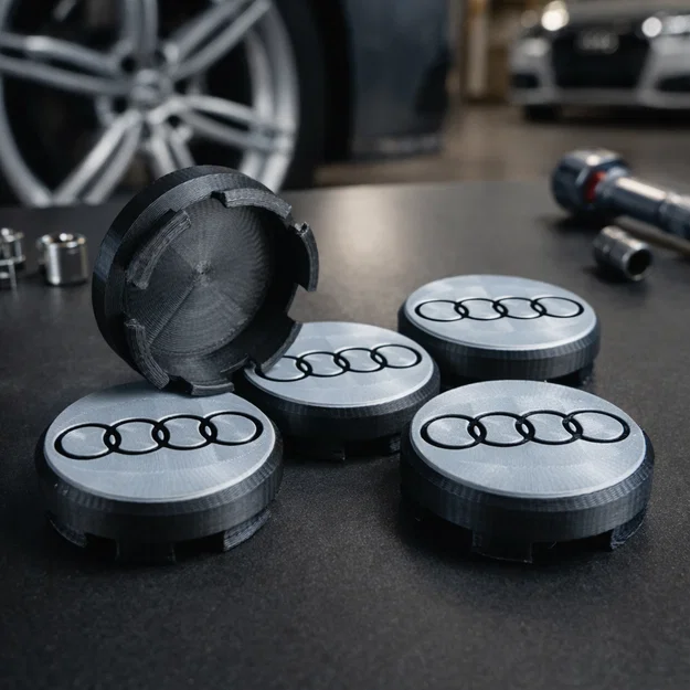 Nắp chụp tâm mâm Audi thay thế 60mm (Audi Hub/Cap Replacement Wheel Center Cap) - Image 1