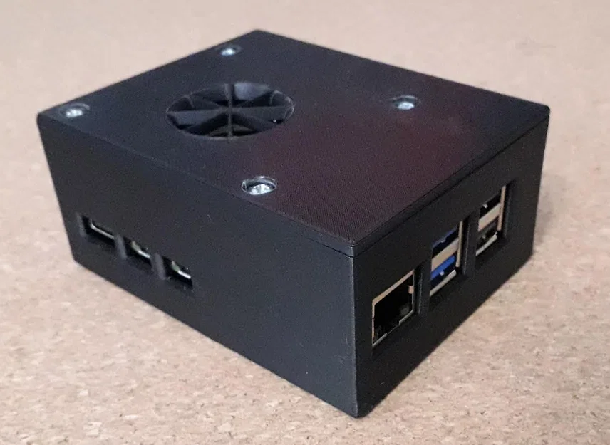 Case Raspberry Pi 5 + Pimoroni NVMe + Waveshare POE - Image 1