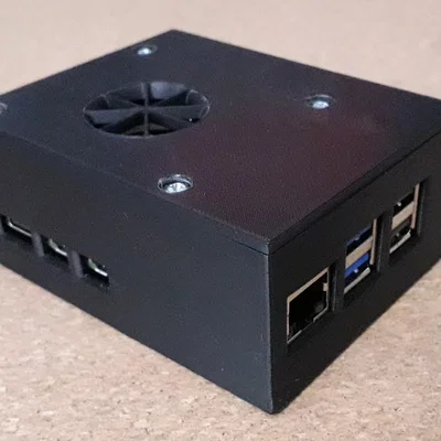 Case Raspberry Pi 5 + Pimoroni NVMe + Waveshare POE